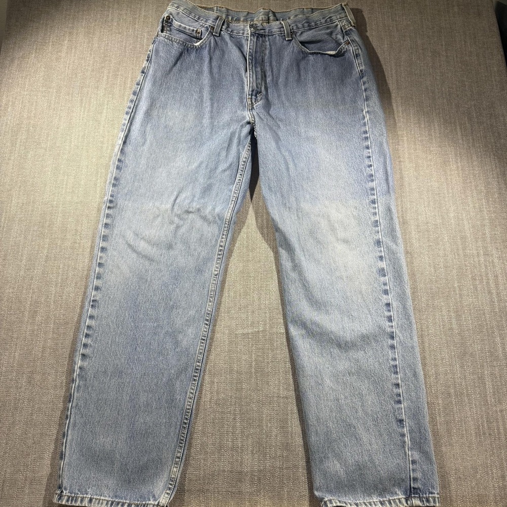 Levis 550 Jeans Mens 38x32 Blue Relaxed Tapered Denim Light Wash Classic